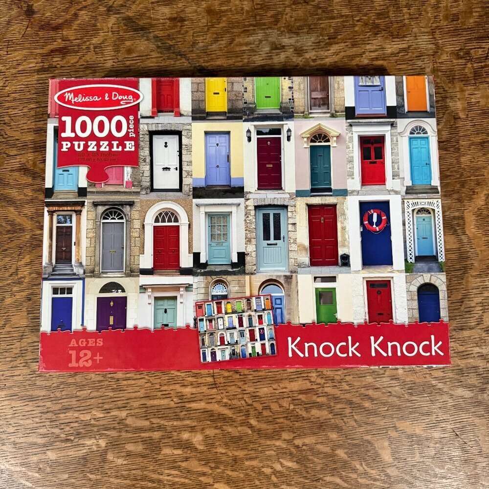 Melissa & Doug Knock Knock Door Themed High Quality Jigsaw Puzzle 1000 Piece